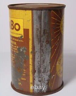 Rare New Old Vintage 1950s Sambo Chocolate Malt Drink Flat Top Soda Can Unused