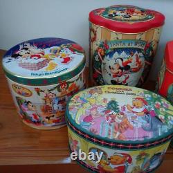 Rare Out Of Print Disney Retro Antique Cans Set 11 With Bonus