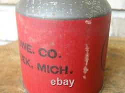 Rare Private Label John Deere Red Oil Can (Knight Hardware, Swartz Creek MI)