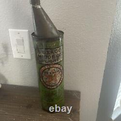 Rare Rare Vintage Green Era spout Texaco Motor Oil can
