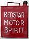 Rare Redstar Motor Spirit Petrol Can 2 Gallon With Plain Brass Top