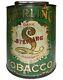 Rare Spaulding & Merrick Sterling Dk Fine Cut Tobacco Antique Lg 11h Tin Ad Can