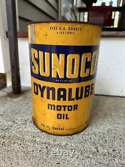 Rare Sunoco Dynalube 5 Qt Motor Oil Can