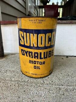 Rare Sunoco Dynalube 5 Qt Motor Oil Can