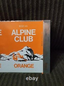 Rare Unrolled Alpine Club Orange Soda Can American Can