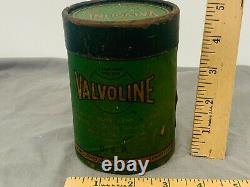 Rare VALVOLINE Superfine White Petroleum Jelly Oil Can early 1900's Green