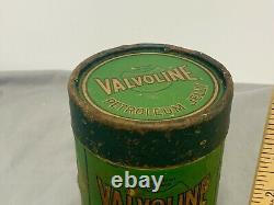 Rare VALVOLINE Superfine White Petroleum Jelly Oil Can early 1900's Green