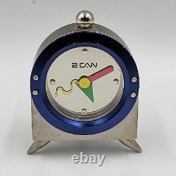 Rare Vintage 2can Mini Tabletop Clock Watch Clockboy Contemporary Design Unique