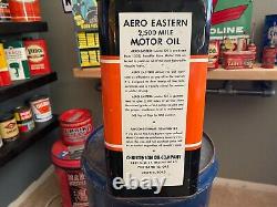 Rare Vintage Aero Eastern Motor Oil 2 Gallon Empty Can Excellent Condition