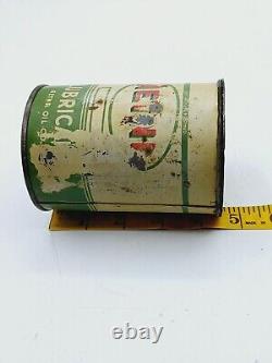 Rare Vintage Aetna Oil Company Metal One Pound Empty Lubricant Can 4.75