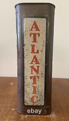 Rare Vintage Atlantic Motor Oil One Gallon Can -1 Gal in Very Good Condition