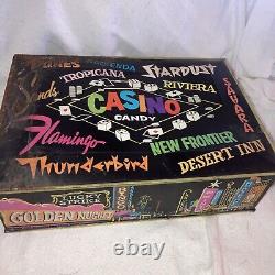 Rare Vintage Candy Tin Vegas Casino -cargo Candy Co. Pittsburgh Eagle Can