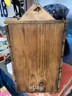 Rare Vintage Copper, wood Water Carrying Can
