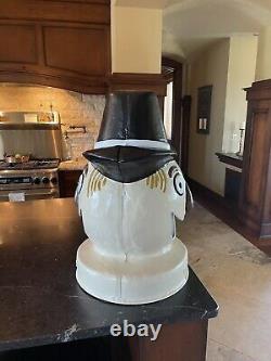 Rare Vintage Game Time Scare Crow Carnival Circus Bean Bag Trash Can Topper