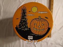 Rare Vintage Halloween Paint Can Style Candy Tin with 2 FREE ITEMS