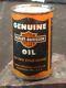 Rare Vintage Harley Davidson 1/2 Pint Two-cycle Oil Can Full