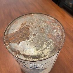 Rare Vintage North Crystal Brand Oyster Can / Tin 1 Gallon Lansing, Michigan