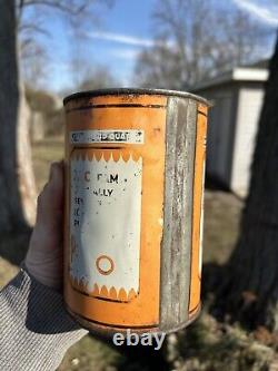 Rare Vintage Oilzum 1 Quart Oil Can Oswald Graphic Can White And BAGLEY Co