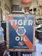 Rare Vintage Original Gambles Tiger Oil 1 Gallon can