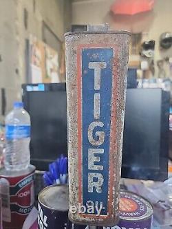 Rare Vintage Original Gambles Tiger Oil 1 Gallon can