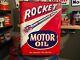 Rare Vintage Original Rocket Motor Oil 2-gallon Can Empty Awesome Graphix