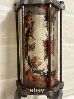 Rare Vintage Redex Dispenser Hand Pump Automobilia Car Advertising Not Oil Can