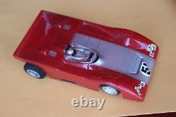 Rare Vintage Rigge CAN-AM PRO-AM 1/32 Scale Slot Car Racecar Red Silver Stripe