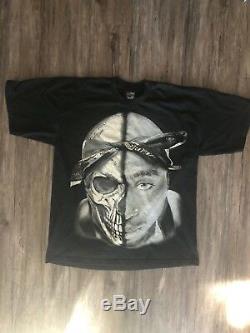 Rare Vintage Tupac Shakur Black Shirt RAP T-shirt Only God Can Judge Me 2pac 90s