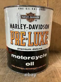 Rare Vintage''harley-davidson'' Pre-luxe Motorcycle One Gallon Oil Can