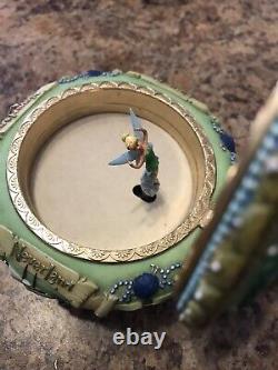 Rare Walt Disney Tinkerbell Neverland Music Jewelry Box Plays You Can Fly