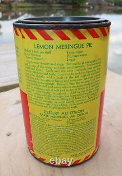 Rare Watkins Lemon Dessert Can With Label Great Graphics Canada Nice