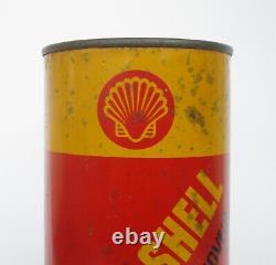 Rare antique Triple Shell one quart motor oil tin can. Collectible