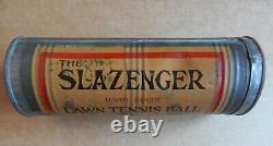Rare c1920 Slazenger Tennis Ball Can / Canister Vintage
