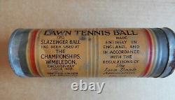 Rare c1920 Slazenger Tennis Ball Can / Canister Vintage