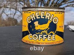 Rare cheerio 1lb coffee tin