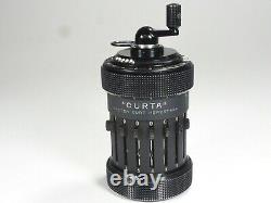 Rare early 1951 Curta Calculator all metal Type I withcan, manuals PERFECT WORKING