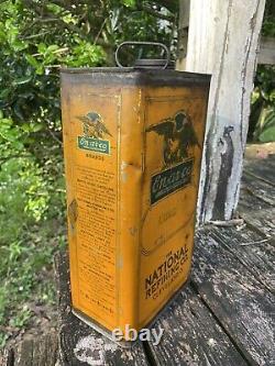 Rare enarco national refining co harness oil like motor oil can