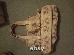 Rare genuine mulberry canvas bag umbrella print