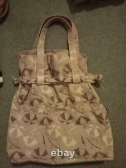 Rare genuine mulberry canvas bag umbrella print