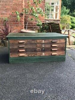 Rare original Victorian Architects Artist Plan Chest amazing patina can deliver