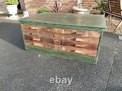 Rare original Victorian Architects Artist Plan Chest amazing patina can deliver