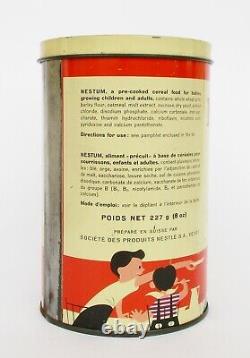 Rare vintage Nestum Nestle cereal food for babies empty tin can. Collectible