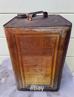 Rare vintage Western Auto Long Run Pure Motor Oil can rocker