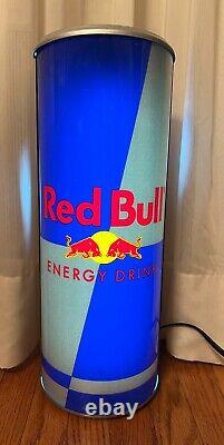 Red Bull Can Light Up 3D Display Sign Working 19.5x7.5 -Rare Vintage