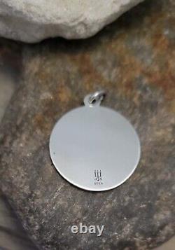 Retired Size Rare James Avery Disc Medallion Pendant Can Be Engraved