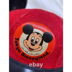 Retro Mickey Mickey Rare Ear Hat Backpack Can Badge at the time of opening