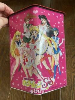 Retro Vintage Sailor Moon SS Can box Rare Pink Japan Collection Anime Case deco