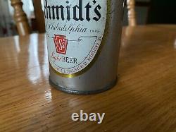Schmidt's Beer flat top beer can VERY RARE Norristown, PA. Brewery listed on can
