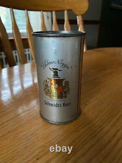 Schmidt's Beer flat top beer can VERY RARE Norristown, PA. Brewery listed on can