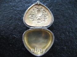 Silver 835 Albert Bodemer Rare Heart Shape Pill Box